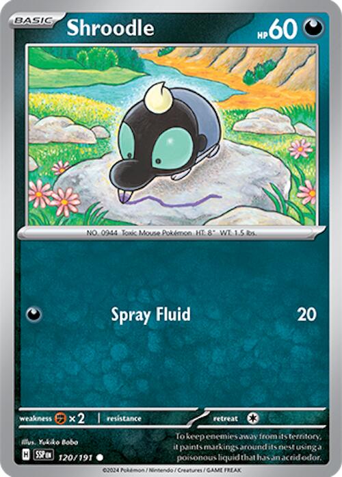 Shroodle (120/191) [Scarlet & Violet: Surging Sparks] | Exor Games Truro
