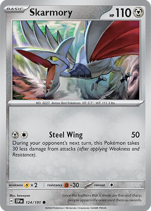 Skarmory (124/191) [Scarlet & Violet: Surging Sparks] | Exor Games Truro