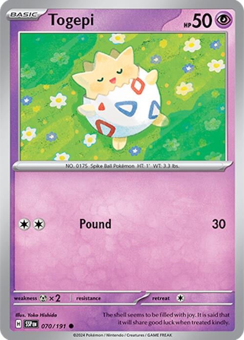 Togepi (070/191) [Scarlet & Violet: Surging Sparks] | Exor Games Truro