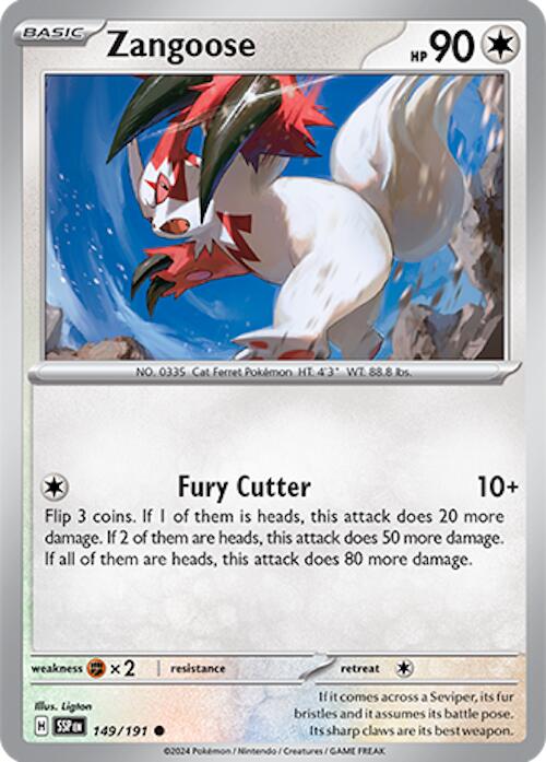 Zangoose (149/191) [Scarlet & Violet: Surging Sparks] | Exor Games Truro