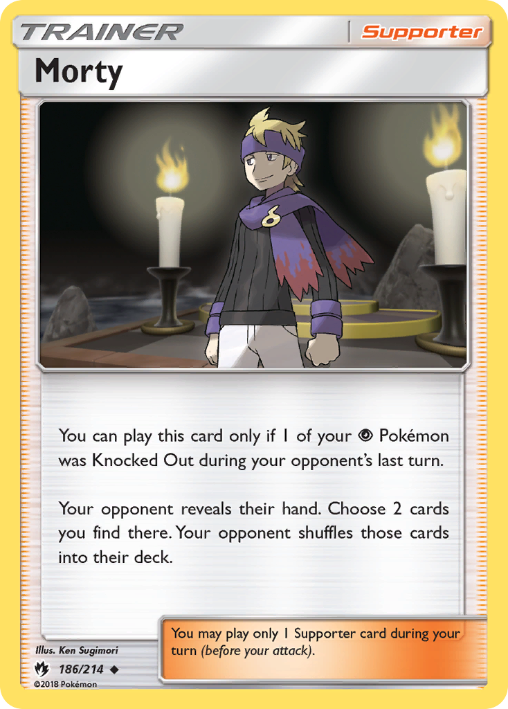 Morty (186/214) [Sun & Moon: Lost Thunder] | Exor Games Truro