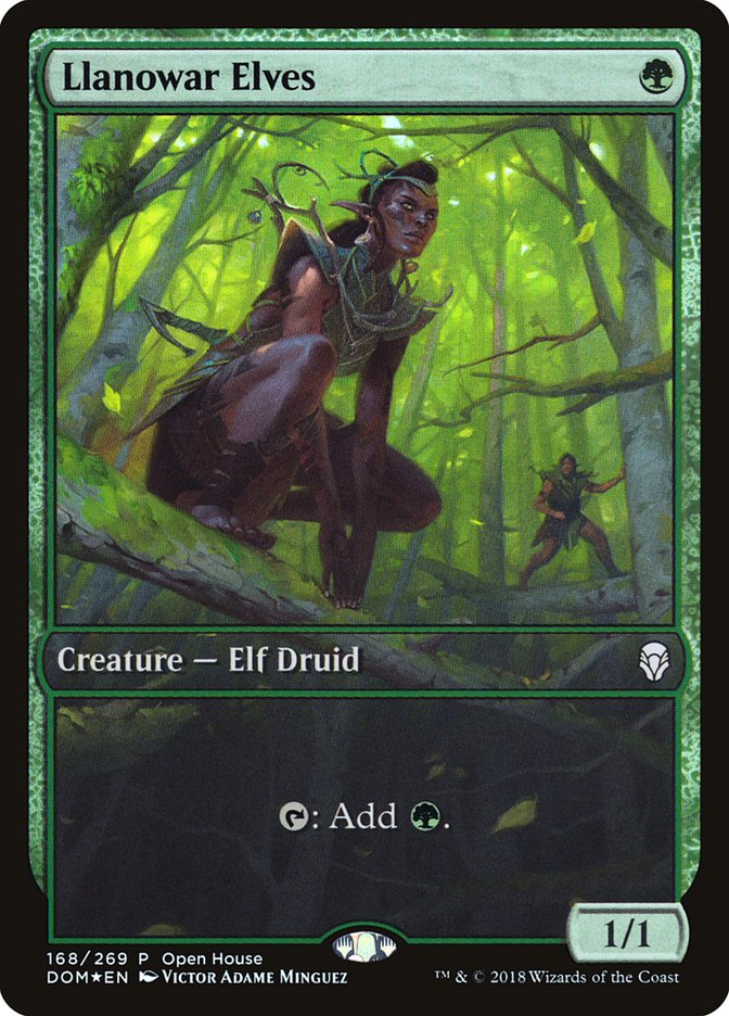 Llanowar Elves (Open House) [Dominaria Promos] | Exor Games Truro