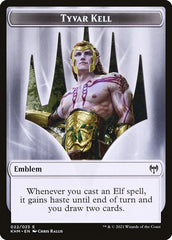 Treasure // Tyvar Kell Emblem Double-Sided Token [Kaldheim Tokens] | Exor Games Truro