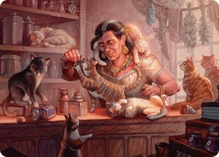 Cat Collector Art Card (1/54) [Foundations Art Series] | Exor Games Truro