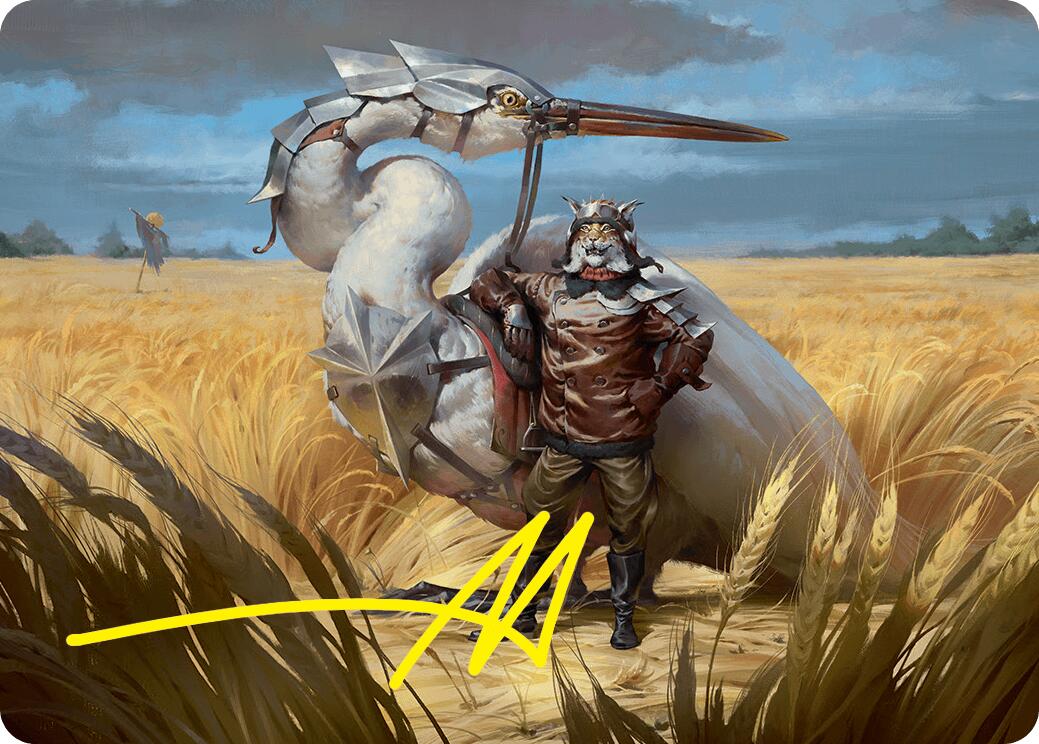 Skyknight Squire Art Card (4/54) (Gold-Stamped Signature) [Foundations Art Series] | Exor Games Truro