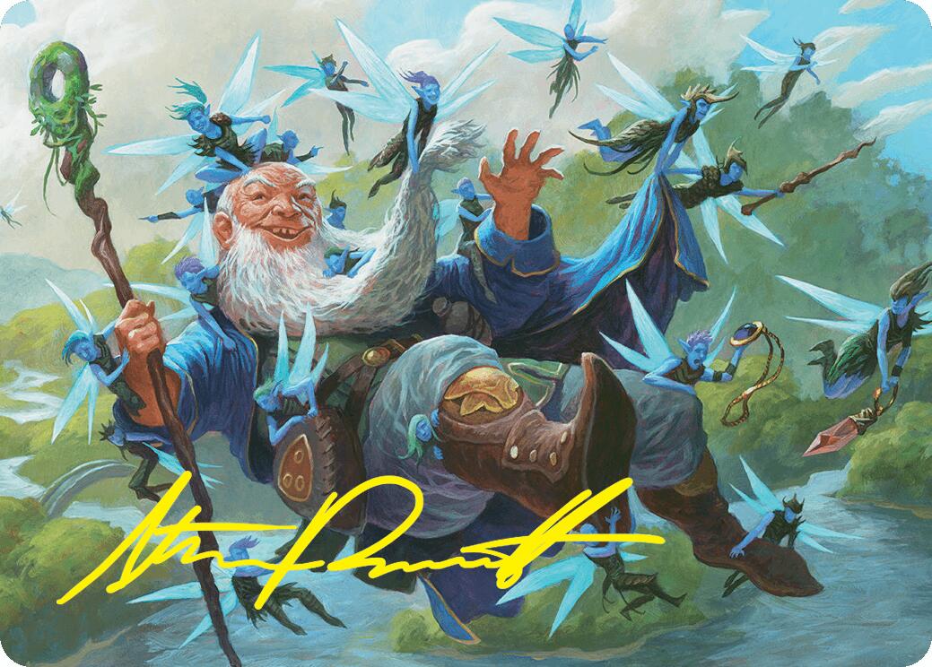 Mischievous Mystic Art Card (7/54) (Gold-Stamped Signature) [Foundations Art Series] | Exor Games Truro
