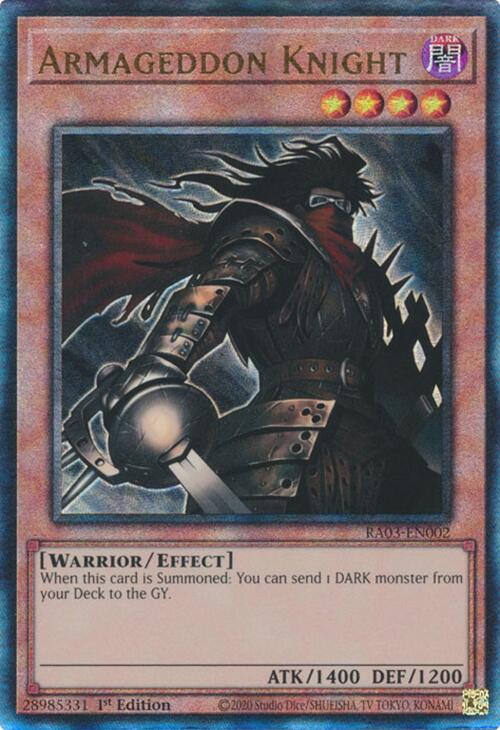 Armageddon Knight (UTR) [RA03-EN002] Prismatic Ultimate Rare | Exor Games Truro