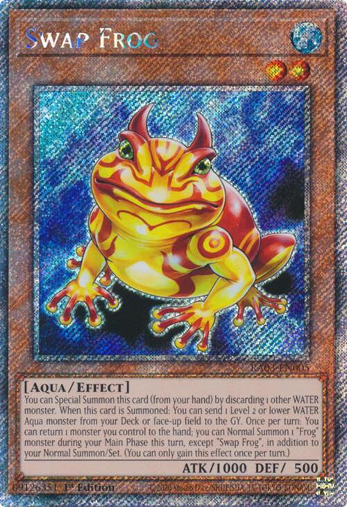 Swap Frog (Platinum Secret Rare) [RA03-EN005] Platinum Secret Rare | Exor Games Truro