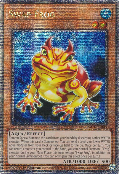Swap Frog (Quarter Century Secret Rare) [RA03-EN005] Quarter Century Secret Rare | Exor Games Truro