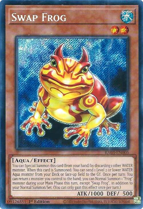 Swap Frog (Secret Rare) [RA03-EN005] Secret Rare | Exor Games Truro