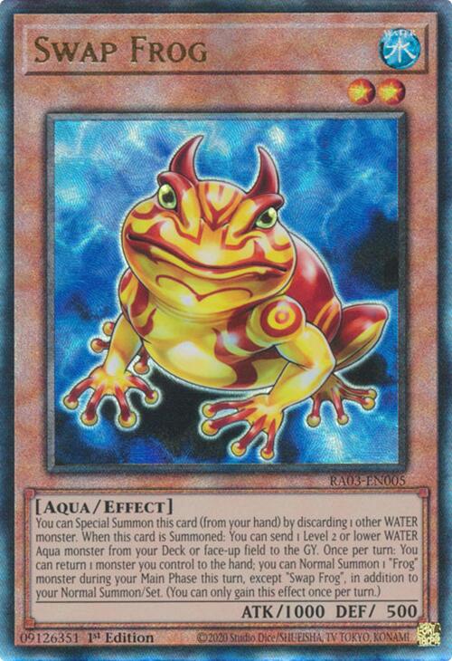Swap Frog (UTR) [RA03-EN005] Prismatic Ultimate Rare | Exor Games Truro