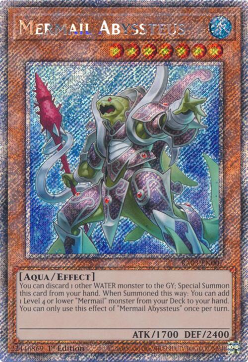 Mermail Abyssteus (Platinum Secret Rare) [RA03-EN007] Platinum Secret Rare | Exor Games Truro