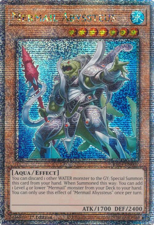 Mermail Abyssteus (Quarter Century Secret Rare) [RA03-EN007] Quarter Century Secret Rare | Exor Games Truro