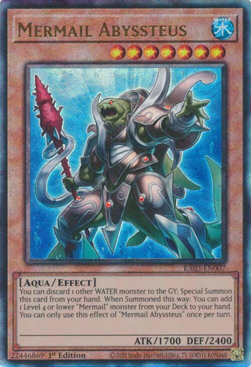 Mermail Abyssteus (UTR) [RA03-EN007] Prismatic Ultimate Rare | Exor Games Truro