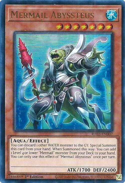 Mermail Abyssteus (UR) [RA03-EN007] Ultra Rare | Exor Games Truro