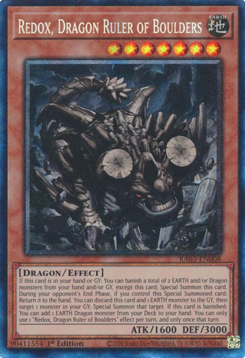 Redox, Dragon Ruler of Boulders (CR) [RA03-EN008] Prismatic Collector's Rare | Exor Games Truro