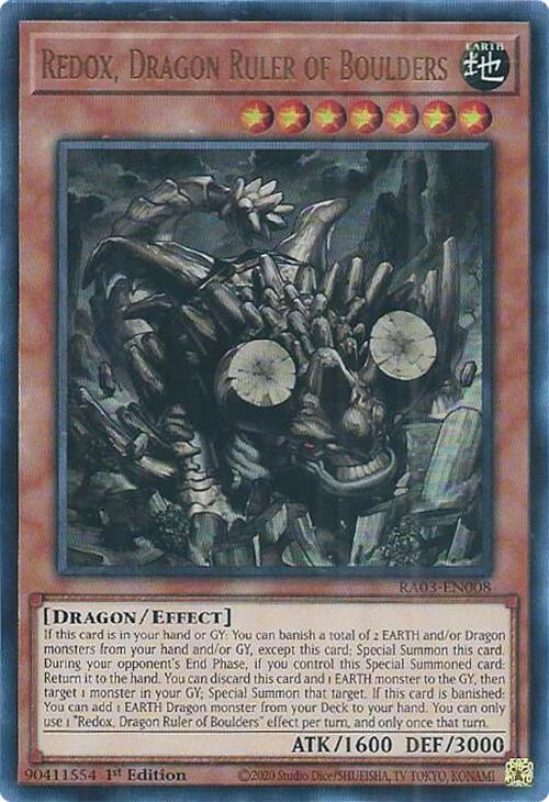 Redox, Dragon Ruler of Boulders (UR) [RA03-EN008] Ultra Rare | Exor Games Truro