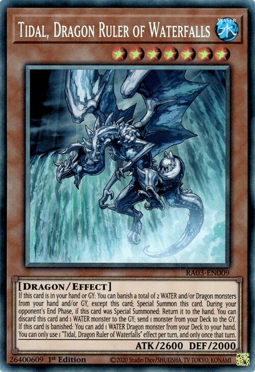 Tidal, Dragon Ruler of Waterfalls (CR) [RA03-EN009] Prismatic Collector's Rare | Exor Games Truro