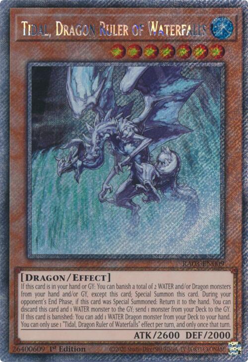 Tidal, Dragon Ruler of Waterfalls (Platinum Secret Rare) [RA03-EN009] Platinum Secret Rare | Exor Games Truro