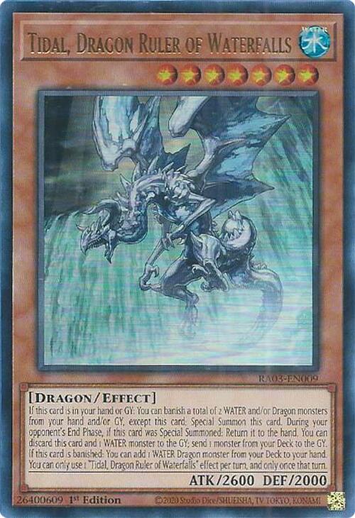 Tidal, Dragon Ruler of Waterfalls (UR) [RA03-EN009] Ultra Rare | Exor Games Truro