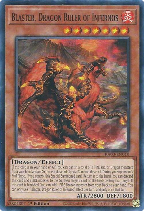 Blaster, Dragon Ruler of Infernos [RA03-EN010] Super Rare | Exor Games Truro