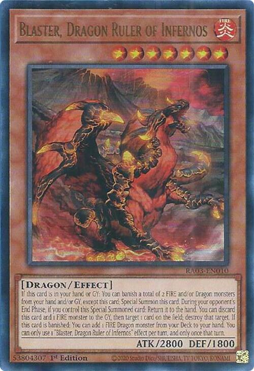 Blaster, Dragon Ruler of Infernos (UR) [RA03-EN010] Ultra Rare | Exor Games Truro