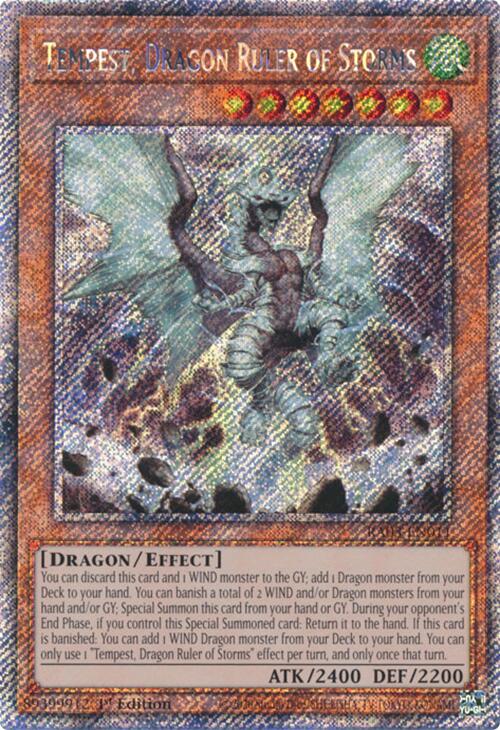 Tempest, Dragon Ruler of Storms (Platinum Secret Rare) [RA03-EN011] Platinum Secret Rare | Exor Games Truro