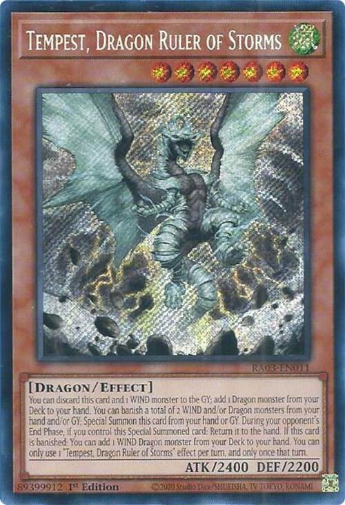 Tempest, Dragon Ruler of Storms (Secret Rare) [RA03-EN011] Secret Rare | Exor Games Truro