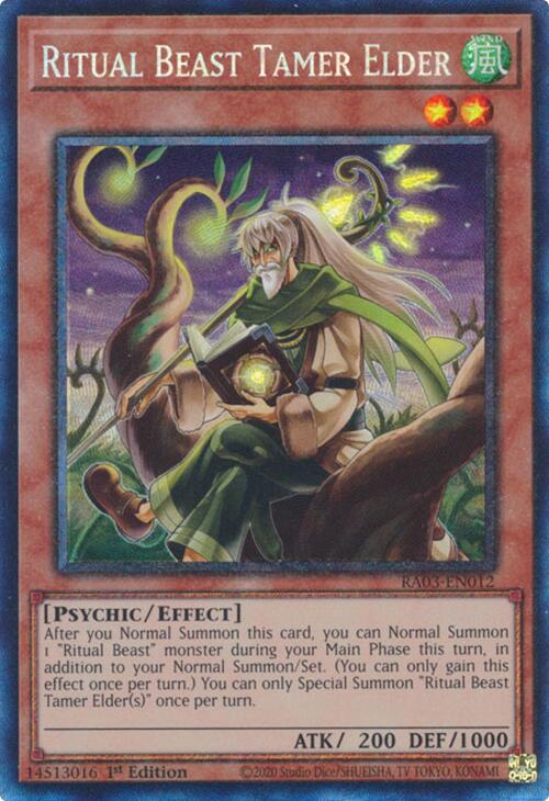 Ritual Beast Tamer Elder (CR) [RA03-EN012] Prismatic Collector's Rare | Exor Games Truro