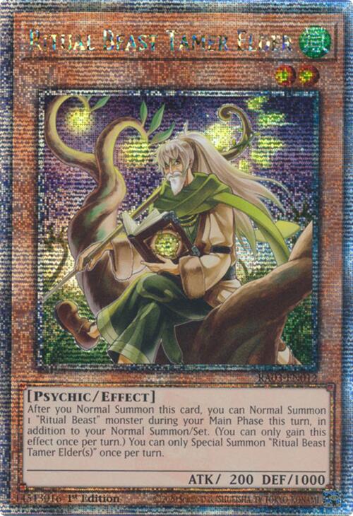 Ritual Beast Tamer Elder (Quarter Century Secret Rare) [RA03-EN012] Quarter Century Secret Rare | Exor Games Truro