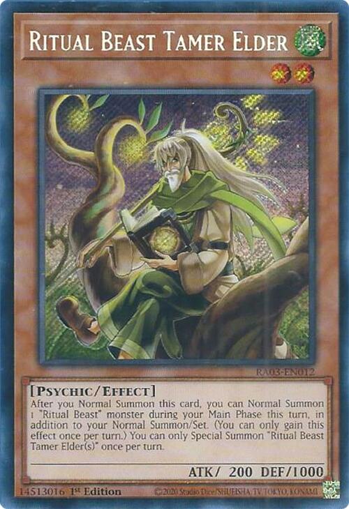 Ritual Beast Tamer Elder (Secret Rare) [RA03-EN012] Secret Rare | Exor Games Truro