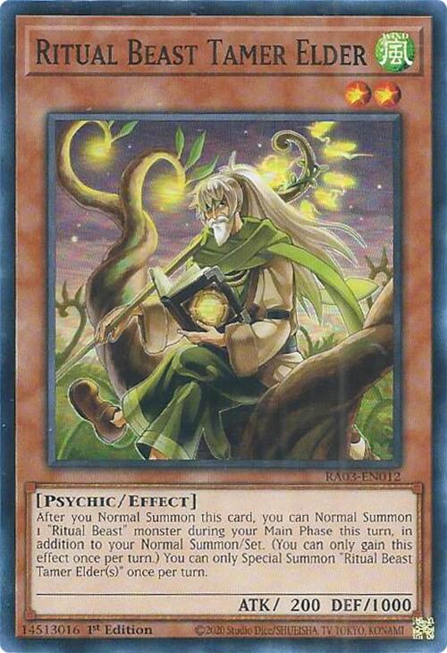 Ritual Beast Tamer Elder [RA03-EN012] Super Rare | Exor Games Truro