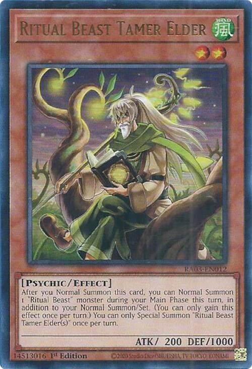 Ritual Beast Tamer Elder (UR) [RA03-EN012] Ultra Rare | Exor Games Truro