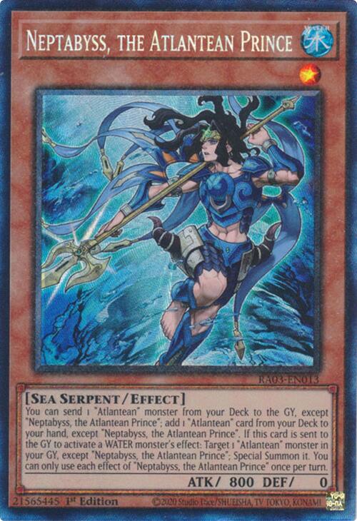 Neptabyss, the Atlantean Prince (CR) [RA03-EN013] Prismatic Collector's Rare | Exor Games Truro