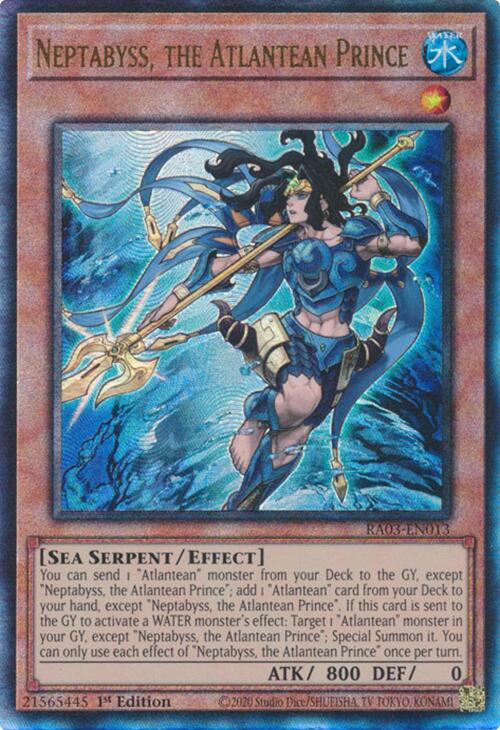 Neptabyss, the Atlantean Prince (UTR) [RA03-EN013] Prismatic Ultimate Rare | Exor Games Truro