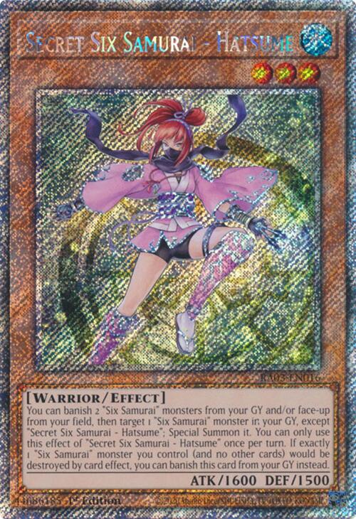 Secret Six Samurai - Hatsume (Platinum Secret Rare) [RA03-EN016] Platinum Secret Rare | Exor Games Truro