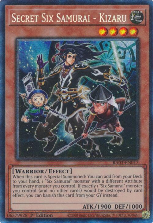 Secret Six Samurai - Kizaru (CR) [RA03-EN017] Prismatic Collector's Rare | Exor Games Truro