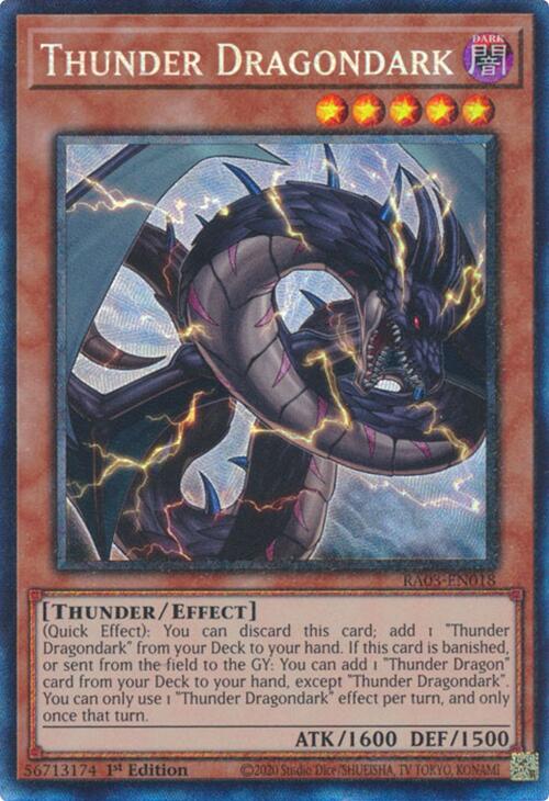 Thunder Dragondark (CR) [RA03-EN018] Prismatic Collector's Rare | Exor Games Truro