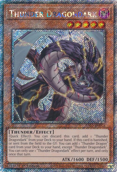 Thunder Dragondark (Platinum Secret Rare) [RA03-EN018] Platinum Secret Rare | Exor Games Truro