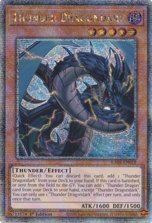 Thunder Dragondark (Quarter Century Secret Rare) [RA03-EN018] Quarter Century Secret Rare | Exor Games Truro