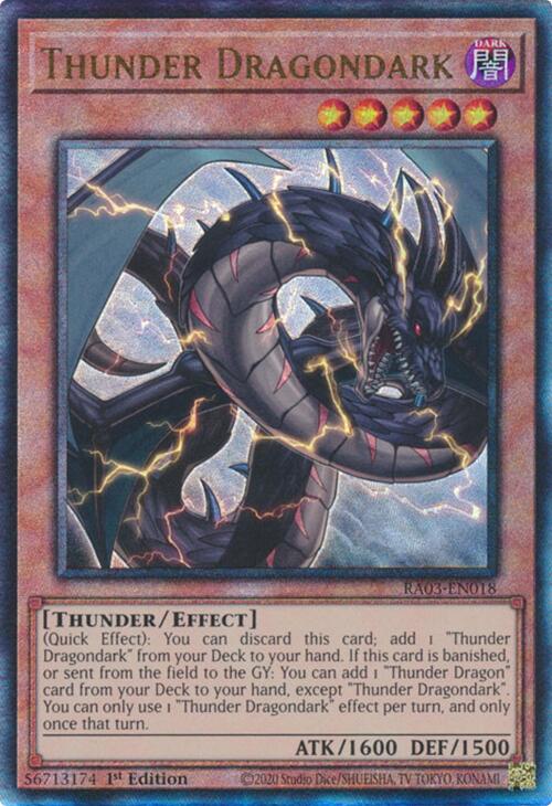Thunder Dragondark (UTR) [RA03-EN018] Prismatic Ultimate Rare | Exor Games Truro