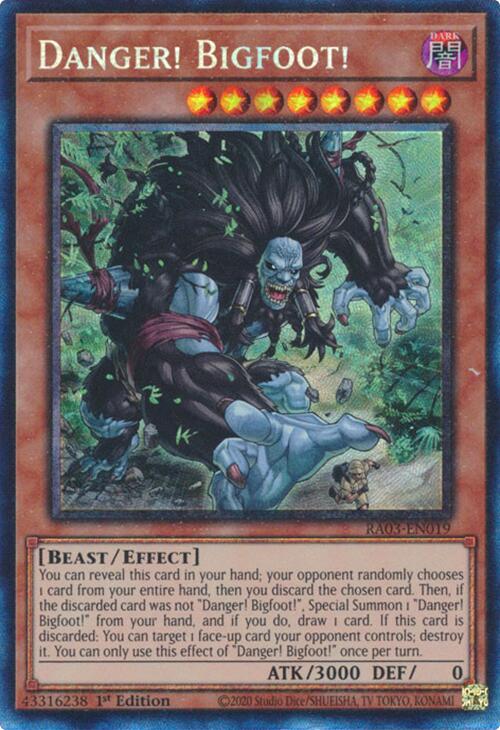 Danger! Bigfoot! (CR) [RA03-EN019] Prismatic Collector's Rare | Exor Games Truro