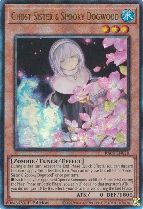 Ghost Sister & Spooky Dogwood (UTR) [RA03-EN020] Prismatic Ultimate Rare | Exor Games Truro