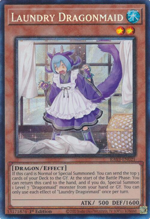 Laundry Dragonmaid (CR) [RA03-EN021] Prismatic Collector's Rare | Exor Games Truro
