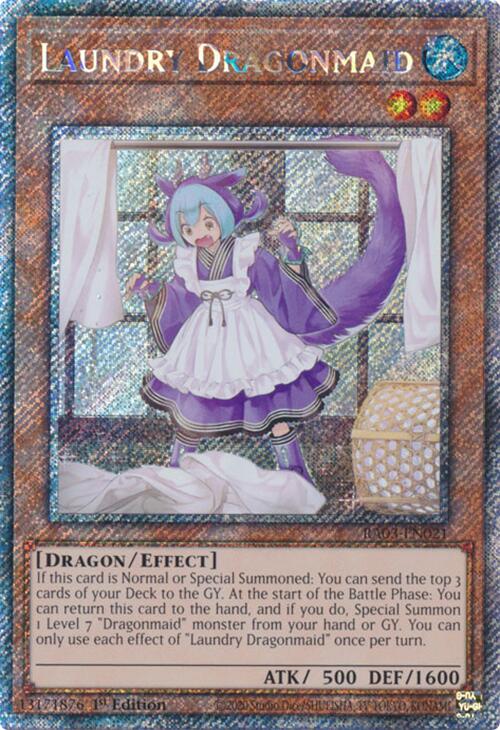 Laundry Dragonmaid (Platinum Secret Rare) [RA03-EN021] Platinum Secret Rare | Exor Games Truro