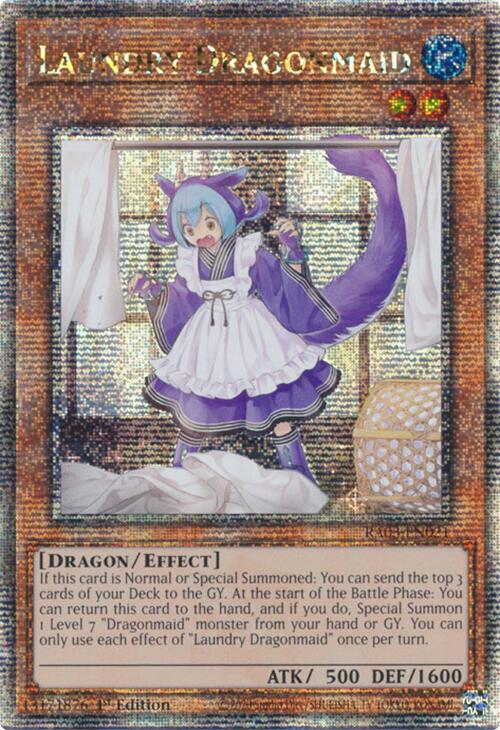 Laundry Dragonmaid (Quarter Century Secret Rare) [RA03-EN021] Quarter Century Secret Rare | Exor Games Truro