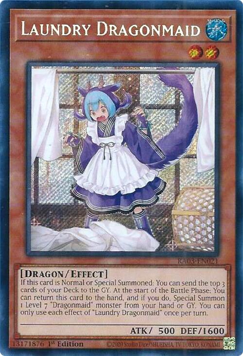 Laundry Dragonmaid (Secret Rare) [RA03-EN021] Secret Rare | Exor Games Truro