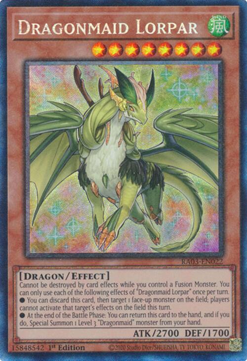 Dragonmaid Lorpar (CR) [RA03-EN022] Prismatic Collector's Rare | Exor Games Truro