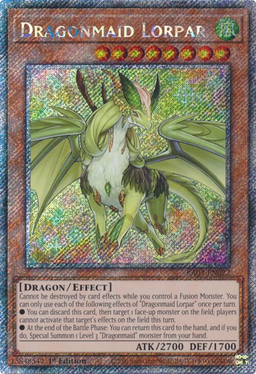 Dragonmaid Lorpar (Platinum Secret Rare) [RA03-EN022] Platinum Secret Rare | Exor Games Truro