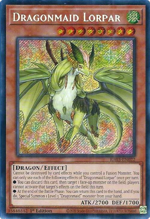 Dragonmaid Lorpar (Secret Rare) [RA03-EN022] Secret Rare | Exor Games Truro